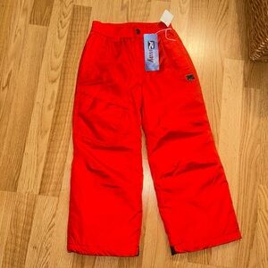 NWT R Way by Zeroxposur Boys  Fiery  Red Snow Pant Size 5/6